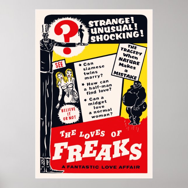 Os Amores do Poster de Freaks (Frente)