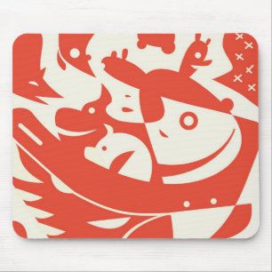Os animais abstraem Mousepad