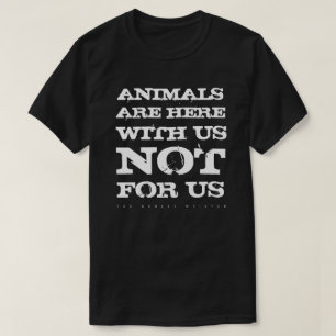 Os animais são connosco camisa (o preto)