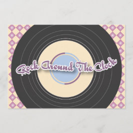 os anos 50 gravam o convite de festas