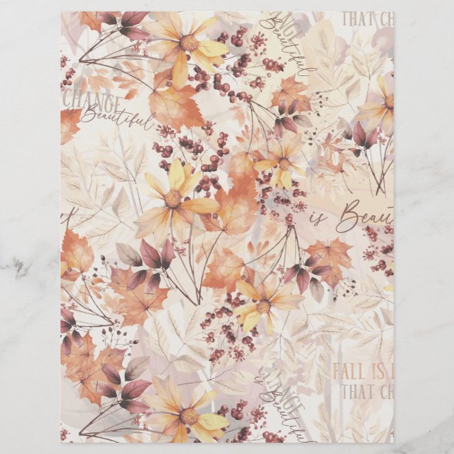 Os Artesanatos de outono sazonais caem em papel de (Frente)