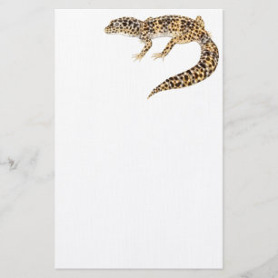Os artigos de papelaria do geco do leopardo