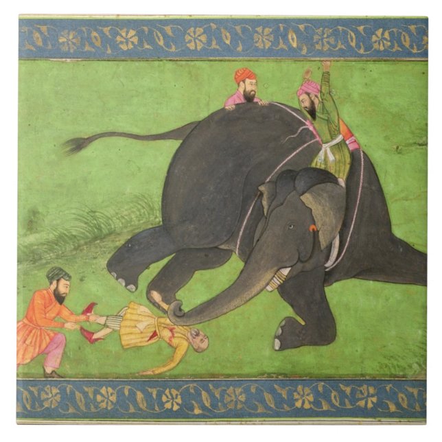 Os assistentes salvam um homem caído de um ele (Frente)