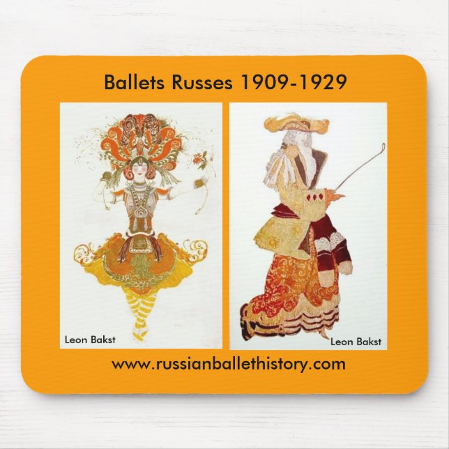 Os balés Russes Mousepad de Diaghilev (Frente)