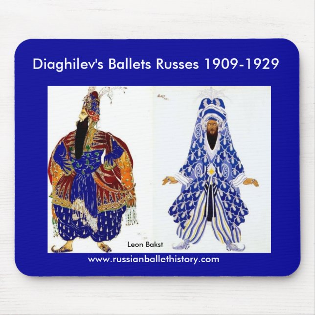 Os balés Russes Mousepad de Diaghilev (Frente)
