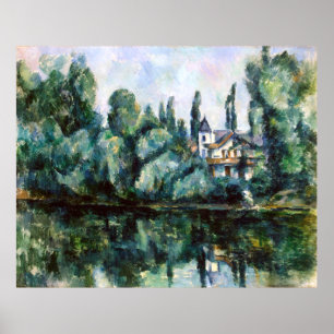 Os Bancos da Poster Marne Paul Cezanne