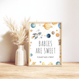 Os bébés do Espaço dos Meninos Bonitos são Poster