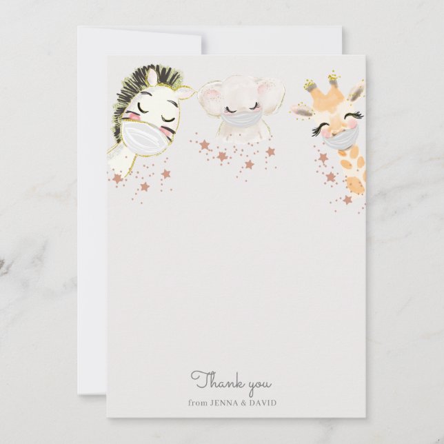 os bebês encaram o Cartões de agradecimentos do Ch (Frente)