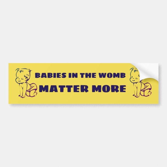 Os bebês importam mais adesivo para-choques (Frente)