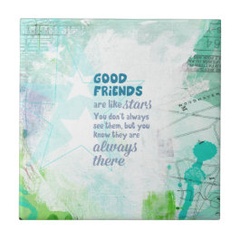 Os bons amigos são como estrelas