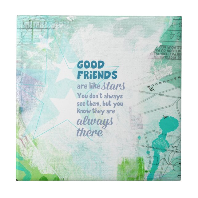 Os bons amigos são como estrelas (Frente)