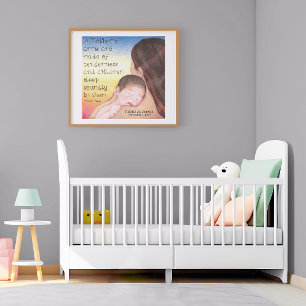 Os braços de uma mãe personalizaram o poster do