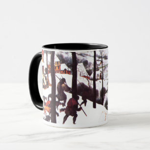 "Os Caçadores na Neve" Belas Canecas de Natal