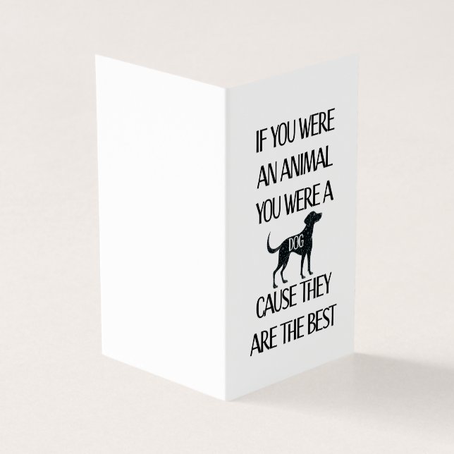 Os cães são os melhores. Cartão perfeito para o am (Exterior)