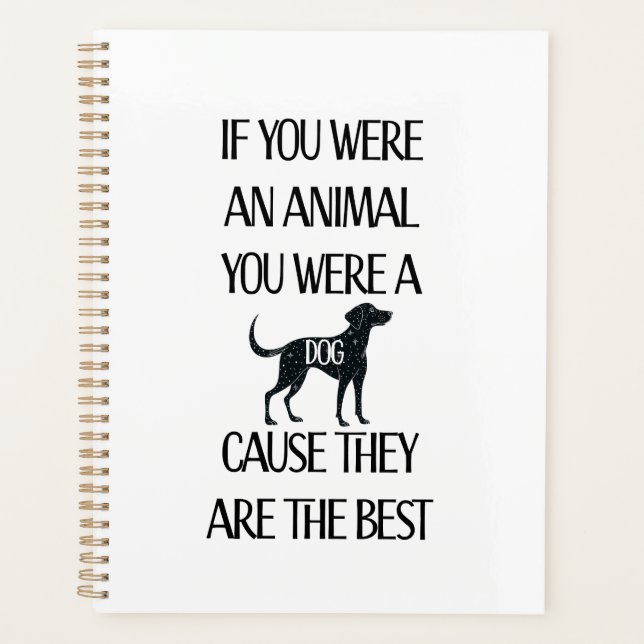 Os cães são os melhores - Planejador (Frente)