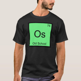 Os - Camiseta Símbolo do Elemento Químico Old Scho