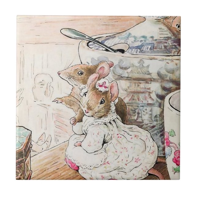 "Os Camundongos Ouvem o Tailor", por Beatrix Potte (Frente)