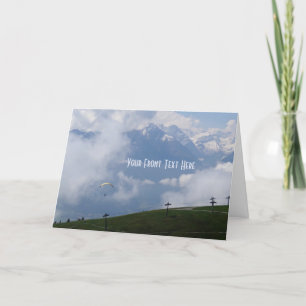 Os cartões de saudação personalizados dos Alpes