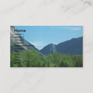 Os cartões de visitas da foto das montanhas
