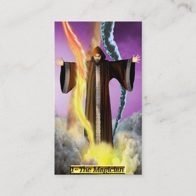 Os cartões de visitas do mágico de Banx Tarot (Frente)