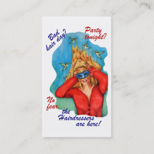 Os cartões de visitas dos cabeleireiro