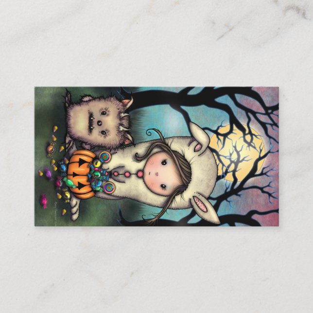 Os Cartões de visitas dos Trick-or-Traters (Frente)