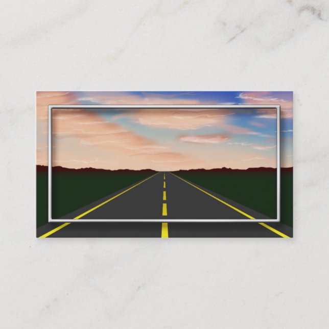Os cartões de visitas ilustrados da estrada (Frente)