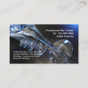 Os cartões de visitas os mais frescos do barman
