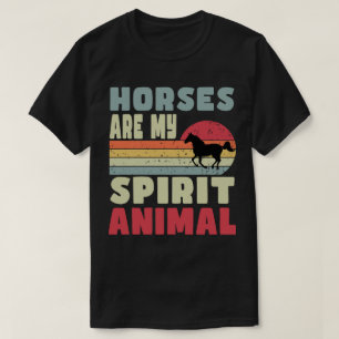 Os Cavalos São O Meu Espírito De Camisa Animal