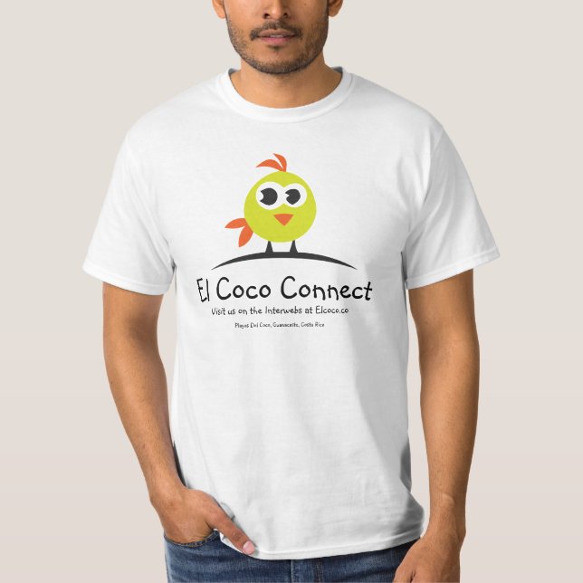 Os Cocos do EL conectam - a camisa do logotipo de (Frente)