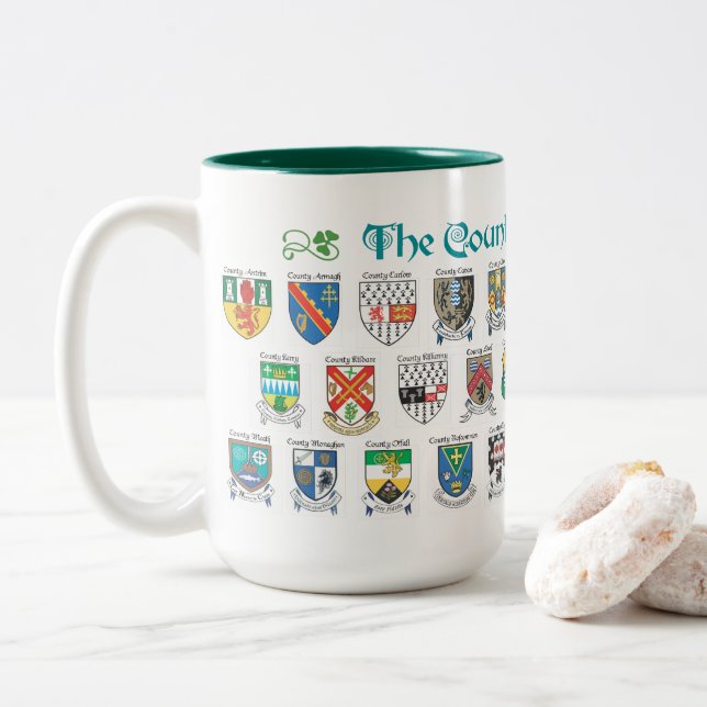Os condados da caneca de Ireland (Com Donut)