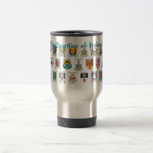 Os condados da Caneca de viagem da Irlanda