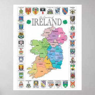 Os condados da Irlanda - Poster