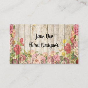 Os conselhos e cartão de visita rústicos dos rosas