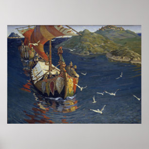 Os convidados de Nicholas Roerich do impressão