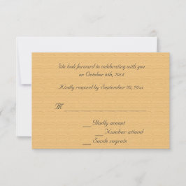 Os convites de RSVP de casamento da The Mulberry T