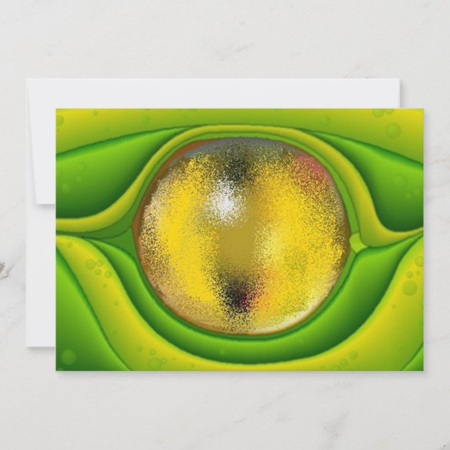 Os convites do vazio do olho do réptil do lagarto (Frente)