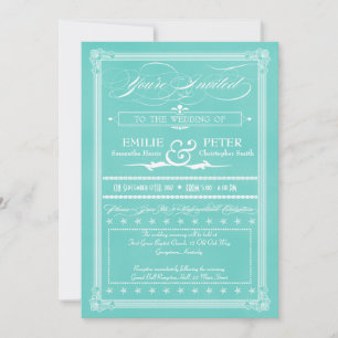 Os convites para casamento do estilo Poster de ovo