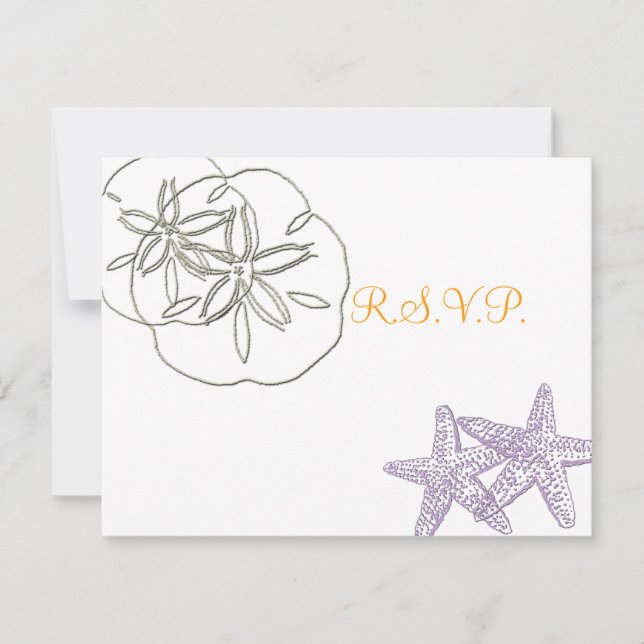 Os convites para RSVP de Praia requerem convites 5 (Frente)