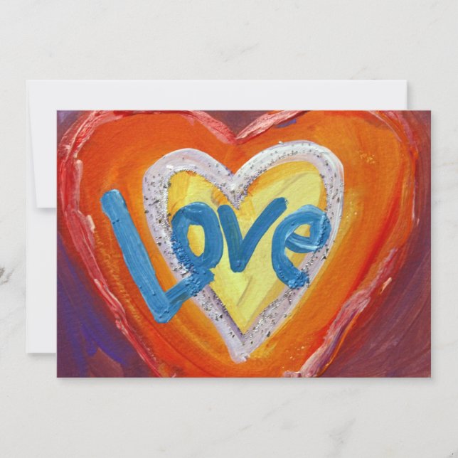 Os Corações de Amor Aproveitam Convite Personaliza (Frente)