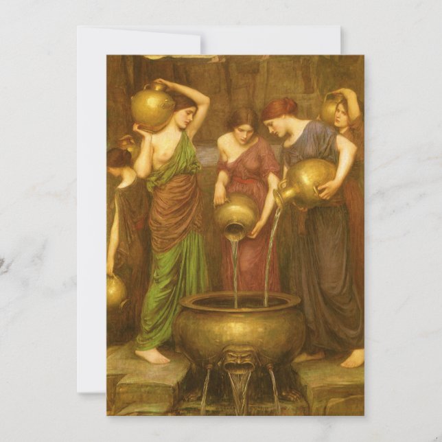 Os Danaides de John William Waterhouse (Frente)