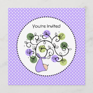 Os Desejos Chegam ao Convite para Chás de fraldas