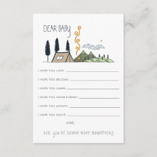 Os desejos para a aventura do cartão do conselho