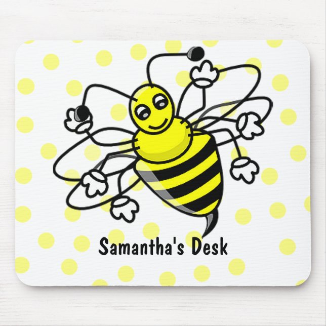 Os desenhos animados Bumble a abelha Mousepad (Frente)
