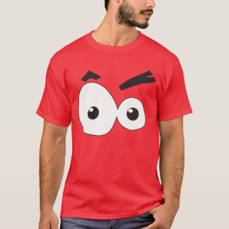 Os desenhos animados Eyes a camisa