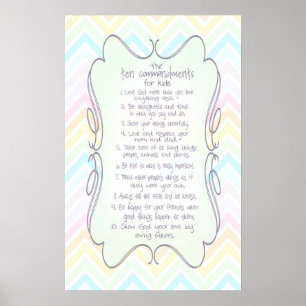 Os Dez Mandamentos para Crianças Poster