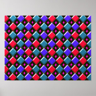 Os diamantes de brilho criam seu próprio poster