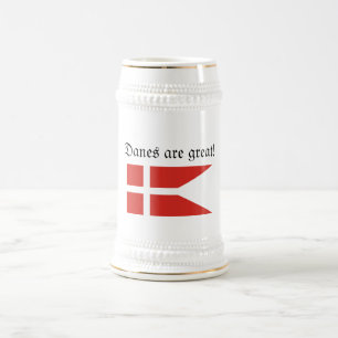 Os dinamarqueses são grande caneca de cerveja