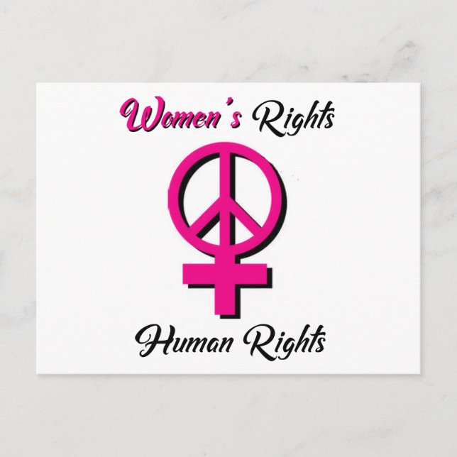 Os direitos das mulheres são cartão postal dos dir (Frente)