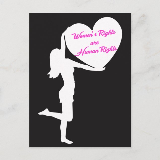 Os direitos das mulheres são cartão postal dos dir (Frente)